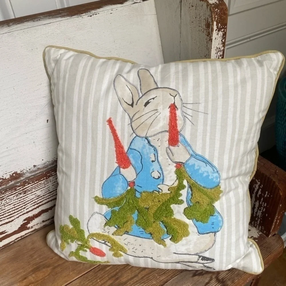 Pier 1 Pink Easter Bunny Pillow